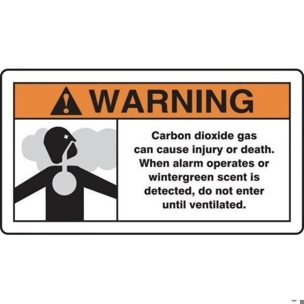 Accuform ANSI WARNING SAFETY SIGN CARBON MFXG344XP MFXG344XP - main